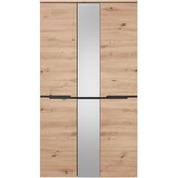 Voleo garderobna omara barve grafita, hrast artisan | Shoptok.si