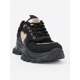 Shelvt Black sneakers with a decorative gold heart | shoptok.hr
