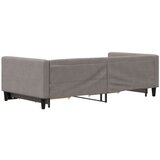  Dnevni krevet na razvlačenje smeđesivi 100 x 200 cm od tkanine | shoptok.hr