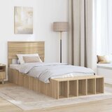  Okvir za krevet s policom Sonoma hrast 90 x 190 cm - sonoma hrast 90 x 190 cm | shoptok.hr