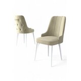 Hanah home Newa set stolica, 46x94x46 cm, 4 dijela, krem-bijela | Eponuda.ba