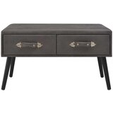  Klubska mizica siva 80x40x46 cm umetno usnje, (20714403) | Shoptok.si