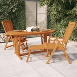  Vrtni stol 160 x 85 x 75 cm od masivnog drva eukaliptusa Cijene