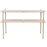 Zuiver Kremno bel kovinski regal 100x62 cm River – Cene