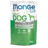 Monge dog Grill Jagnjetina in Povrće 100 g vrečka Cene