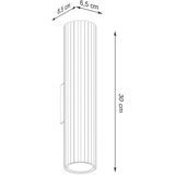  Stenska svetilka KARBON 30 rdeča okra, (21626773) | Shoptok.si