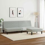  2-dijelni set sofa svjetlosivi baršunasti | shoptok.hr