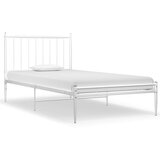 Furnova Posteljni okvir bel kovinski 100x200 cm, (21931472) | Shoptok.si