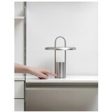 Stelton LED zatemnitvena namizna svetilka iz nerjavečega jekla v srebrni barvi (višina 25 cm) Pier – | Shoptok.si