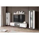 Livetastic DNEVNI REGAL, bela, bela, visoki sijaj | Shoptok.si