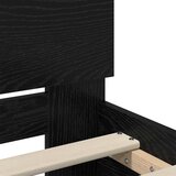  Krevetna konstrukcija Crni hrast 120 x 190 cm Konstruirano drvo | shoptok.hr