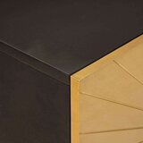 vidaXL Omarica za umivalnik s polico Črna in zlata 62 x 33 x 58 cm | Shoptok.si