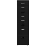  Mobilni ormarić za spise crni 28 x 41 x 109 cm metalni | Eponuda.com