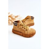 Boto Children's High-top Sneakers With A Zipper Camel Boone | ePonuda.com