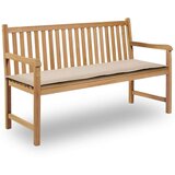  Jastuk za vrtnu klupu krem 150 x 50 x 3 cm od tkanine Oxford Cijene