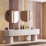  Foto tapeta - Striped pattern - abstract background in stripes of different colours with gold pattern 400x280 Vodootporna | shoptok.hr