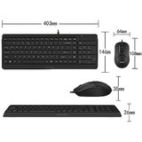  A4-F1512 A4Tech tastatura YU-LAYOUT + mis USB, Black | ePonuda.com