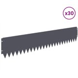  Ograda oko Travnjaka 30 pcs 103 x 20 cm Čelik Antracit | shoptok.hr