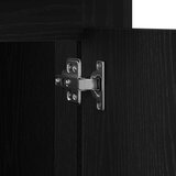  Stol s pohranom Crni hrast 50x115x75 cm Obrađeno drvo | shoptok.hr