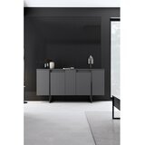 Kalune Design Antracitno siva niska komoda 160x35 cm Luxe – | shoptok.hr