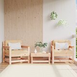 Maison Chic Vrtni stoli - Stol za vrt 2 kosa trdna borovina JS1345, (21877872) | Shoptok.si