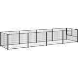 Kavez za pse crni 4 m² čelični | shoptok.hr
