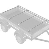  Kuka za platna za prikolice 4 pcs Srebrno 130-210 cm Aluminij | shoptok.hr