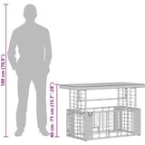  Vrtni set za objed s jastukom 4 pcs Prirodna i Bijela | shoptok.hr