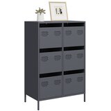  Visoka komoda antracit 68x39x101,5 cm od čelika | shoptok.hr