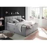 MID.YOU POSTELJA BOXSPRING 180 cm x 200 cm , tekstil siva | Shoptok.si