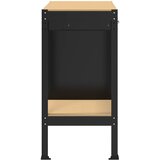  Radna klupa Crna 90 x 49 x 91 cm Projektirano drvo i metal | shoptok.hr