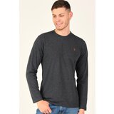 Dewberry T8588 BIKE COLLAR MEN'S SWEATSHIRT-DARK ANTHRACIC Cene