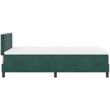 Box LED Box Spring Postelja Temno zelena 120 x 190 cm Žamet, (5000128651) | Shoptok.si