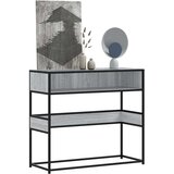 vidaXL Konzolni stol boja hrasta 90x35x80 cm konstruirano drvo Cijene