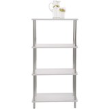 Möbelix Exklusiv regal tim, bela, barva kroma | Shoptok.si