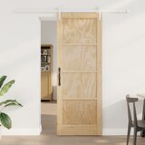 vidaXL drsna vrata s kompletom opreme 78x211 cm iz trdnega borovega lesa, notranja vrata 'ORKDAL'78x211x4 cm iz trdnega borovega lesa | Shoptok.si