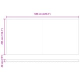 vidaXL Ročna retraktibilna tenda z LED Svetlobo Svetlo Siva 600x300 cm u