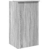 vidaXL Sprejemna miza siva sonoma 55x50x103,5 cm inženirski les | Shoptok.si