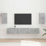  Komplet TV omaric 5 pcs Betonsko siva Konstruiran les, (5000132551) | Shoptok.si