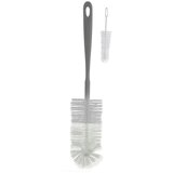 BabyOno Bottle Brush Bottle Brush krtača set krtačk za čiščenje stekleničk in cucljev Grey 2 kos | Shoptok.si