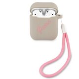 Guess GUACA2LS Vintage Case ovitek za slušalke za AirPods 1 / 2 - siv | Shoptok.si