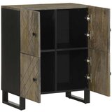 Maison Chic Komoda - Predalnik črn 60x33x75 cm trden mangov les, (21718343) Cene