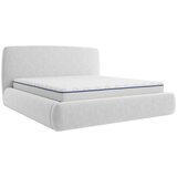 MID.YOU OBLAZINJENA POSTELJA 140 cm x 200 cm , les, tekstil, leseni material siva | Shoptok.si
