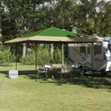 vidaXL šator s nadstrešnicom zelena 400 x 400 x 227 / 236 / 245 cm Cijene