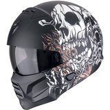 Scorpion Exo-combat ii genesis matt black-white gold kaciga | ePonuda.com