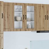  Zidni stakleni ormarić Umjetnički hrast 80 x 31 x 80 cm | shoptok.hr