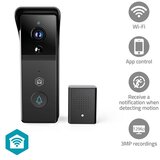 Nedis WIFICDP21BK - Videozvono sa senzorom 4400 mAh Full HD 1296p IP44 Wi-Fi Tuya | Eponuda.com