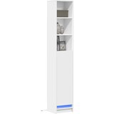 vidaXL Komoda z LED bela 36x32,5x200 cm inženirski les Cene