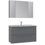 Hanah home Kupatilski ormarić sa umivaonikom i ogledalom (2 komada) Nuvola 100 v2 181 | Eponuda.com