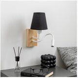  Brilagi - LED zidna lampa NUBILA WOOD 1xE27/25W/230V + LED/3W hrast/crna | Eponuda.com